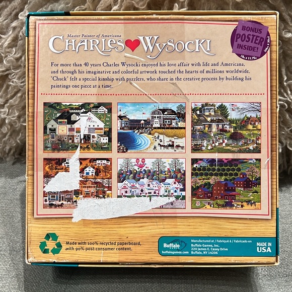 Charles Wysocki Peppercricket Farms 1000 PC Puzzle Buffalo Games - Picture 2 of 4